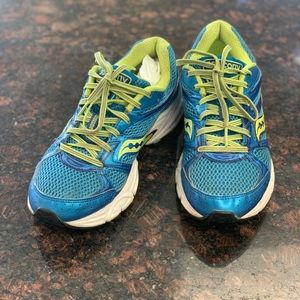 SAUCONY Cohesion 6 Womens Lace Up Low Running Sneakers Blue Mesh 15156-22 Sz 9